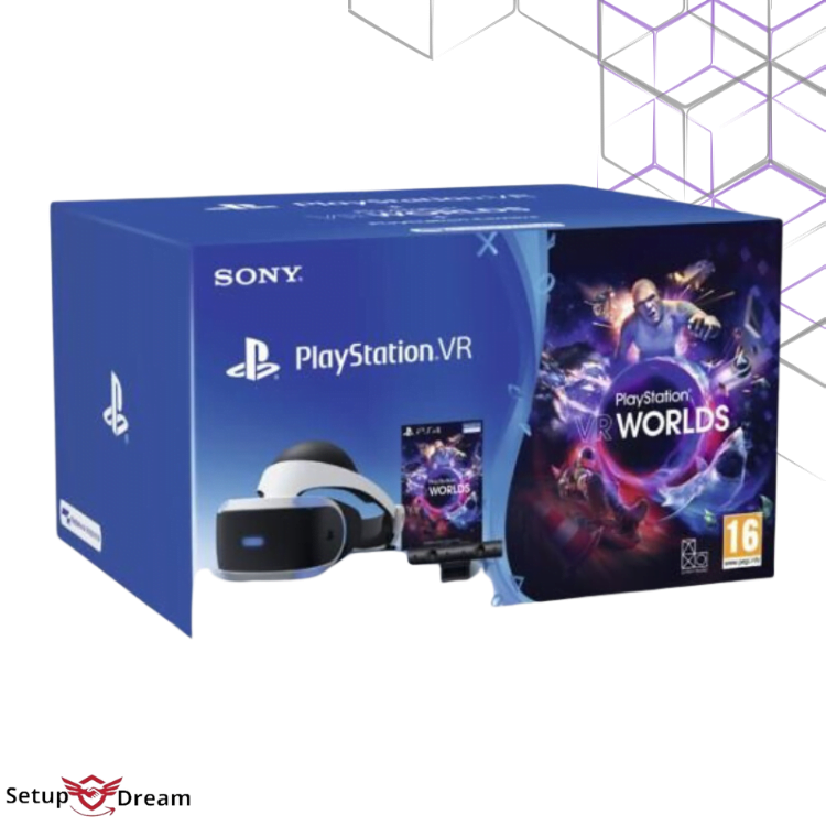 Pack Sony PlayStation VR avec Casque VR Camera VR Worlds Voucher SETUP DREAM